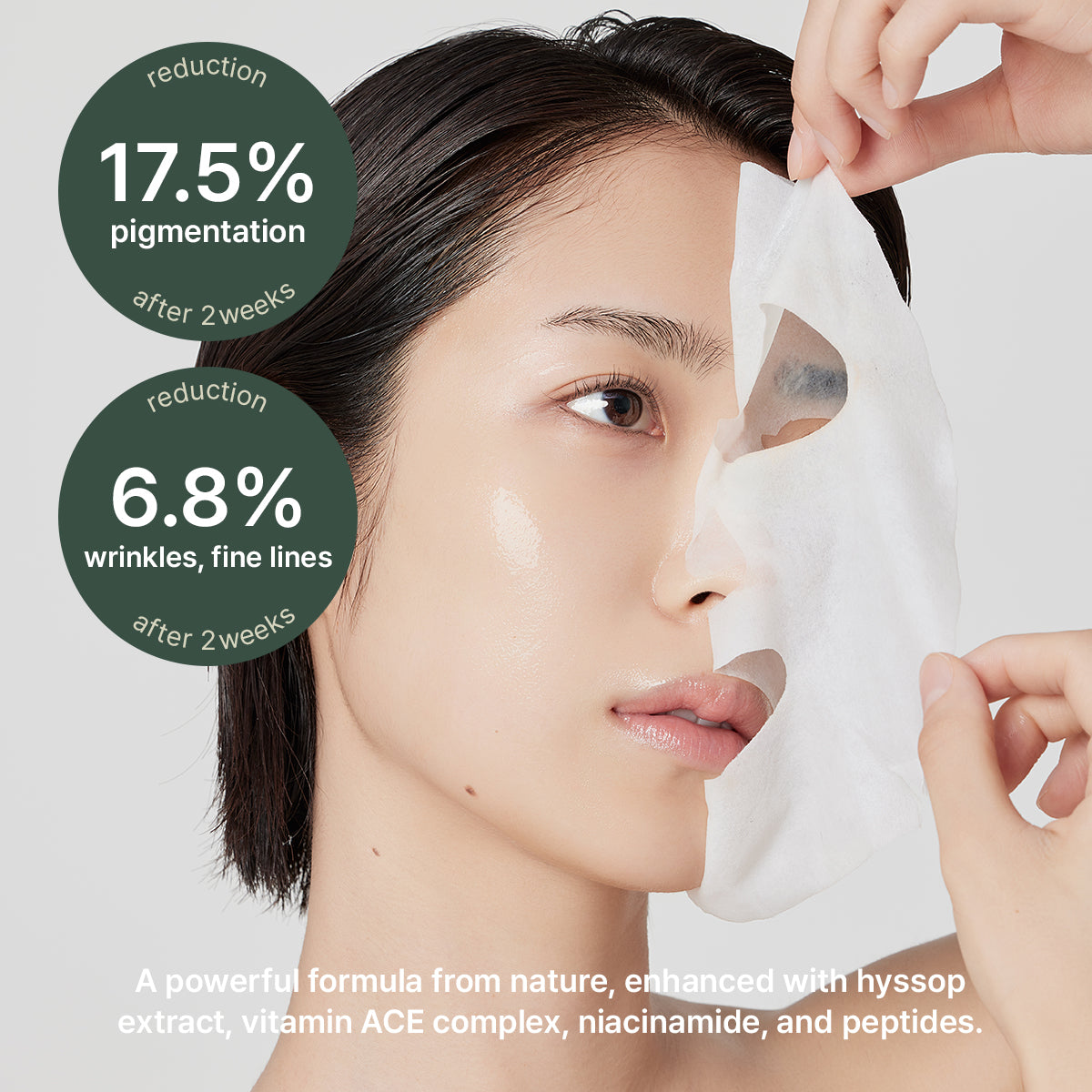 ARENCIA Holy Hyssop Sheet Mask, 5 Pack