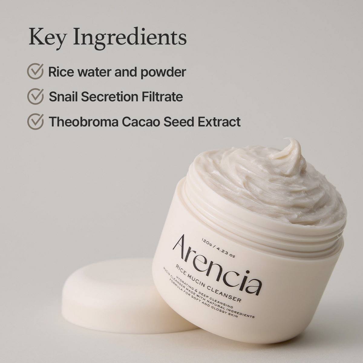 Arencia Rice Mucin Face Cleanser
