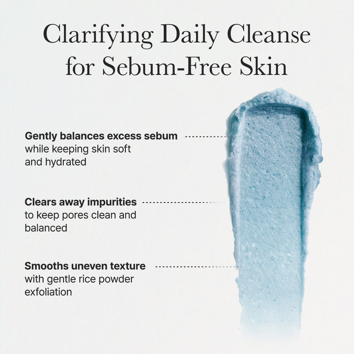 Arencia Blue Hyssop Rice Mochi Cleanser