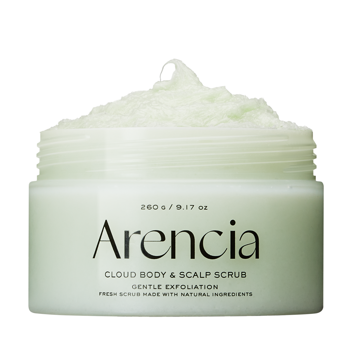 Arencia Fresh Cloud Sea Salt Body & Scalp Scrub (Green)