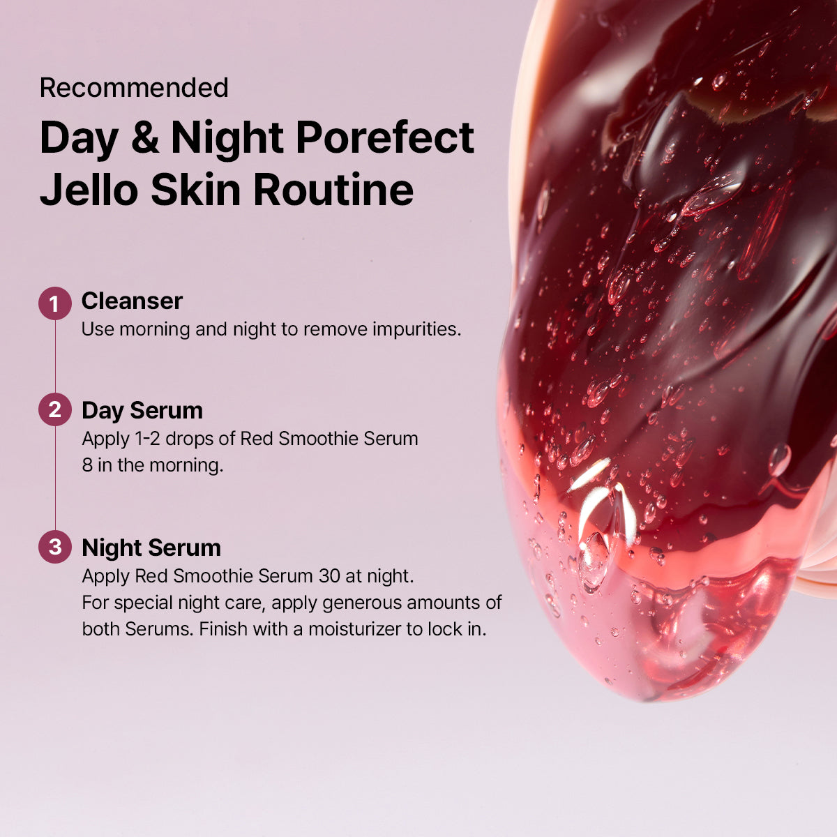 Red Collagen Jello Skin Trio - Poreless Skin Routine