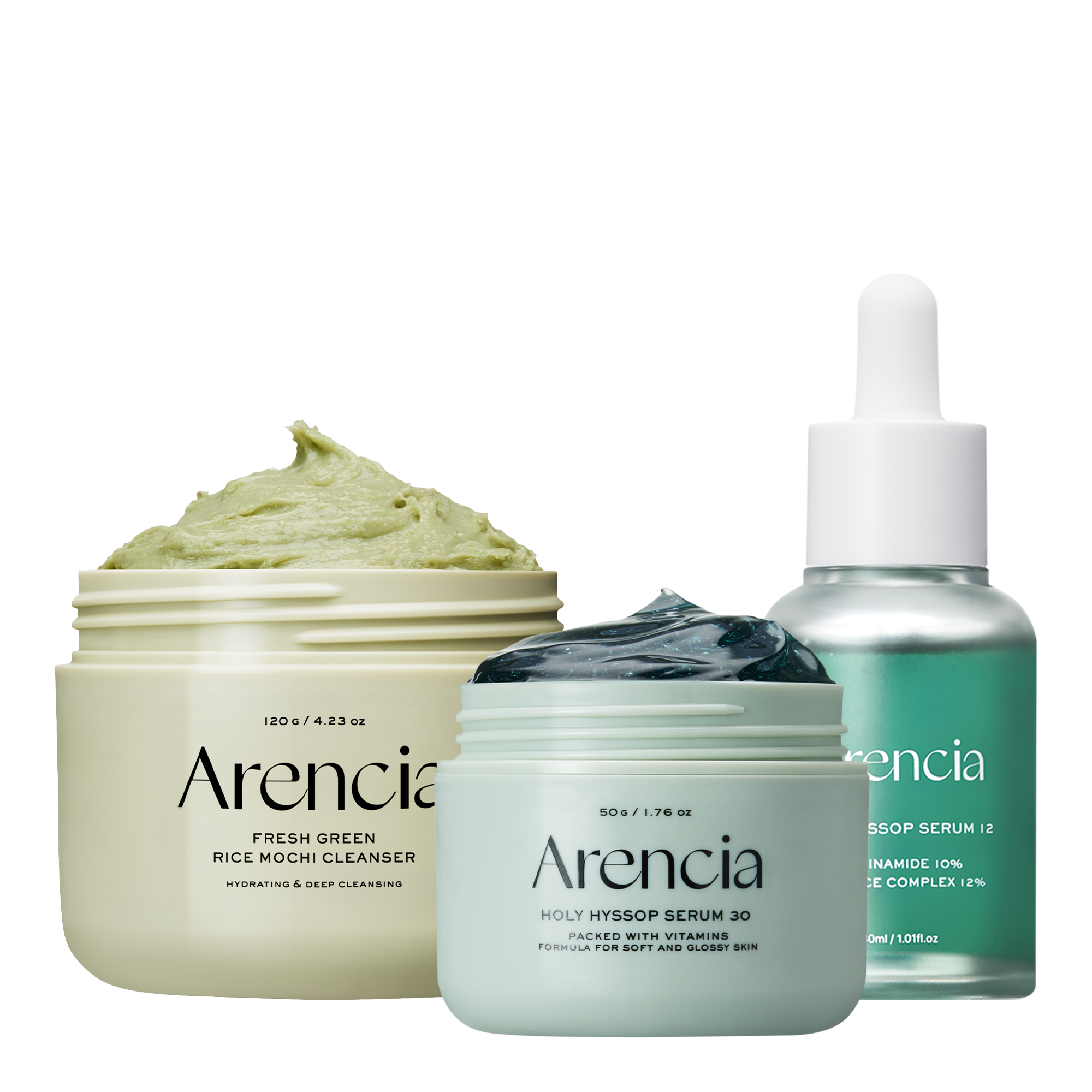 Arencia スキンケアセット Glass Skin Starter Trio - Spotless Skin Routine – Arencia