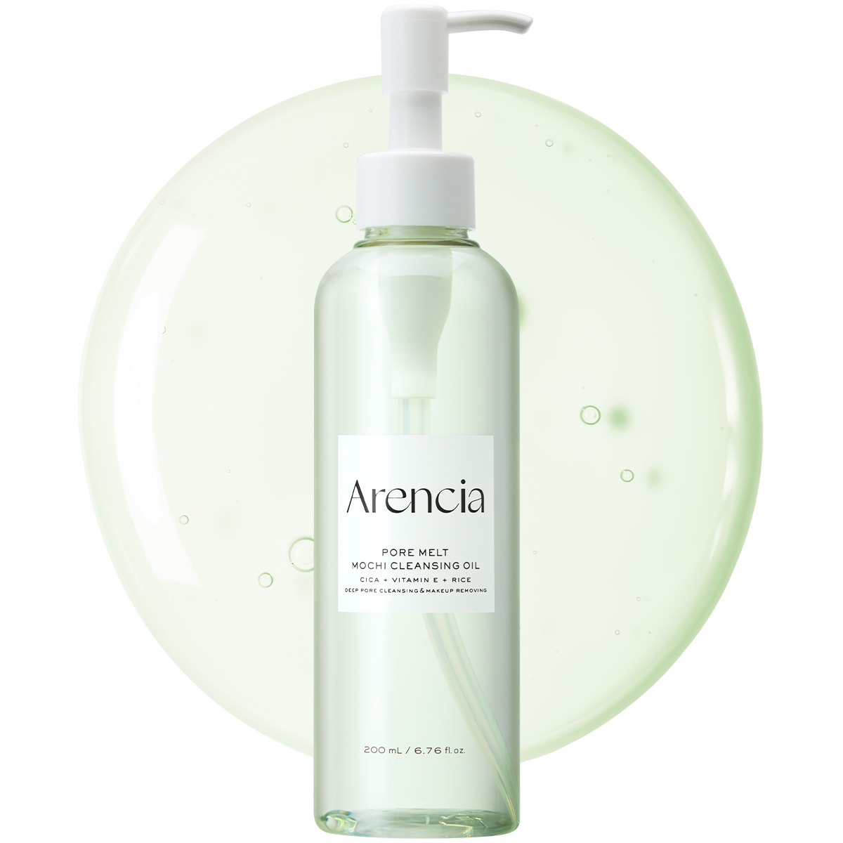 Pore Melt Mochi Makeup-Removing Cleansing Oil, Non-Comedogenic, Acne-Safe, Rice Amino Acids HD, Vitamin E, Cica, & Ceramide, 6.76 fl oz