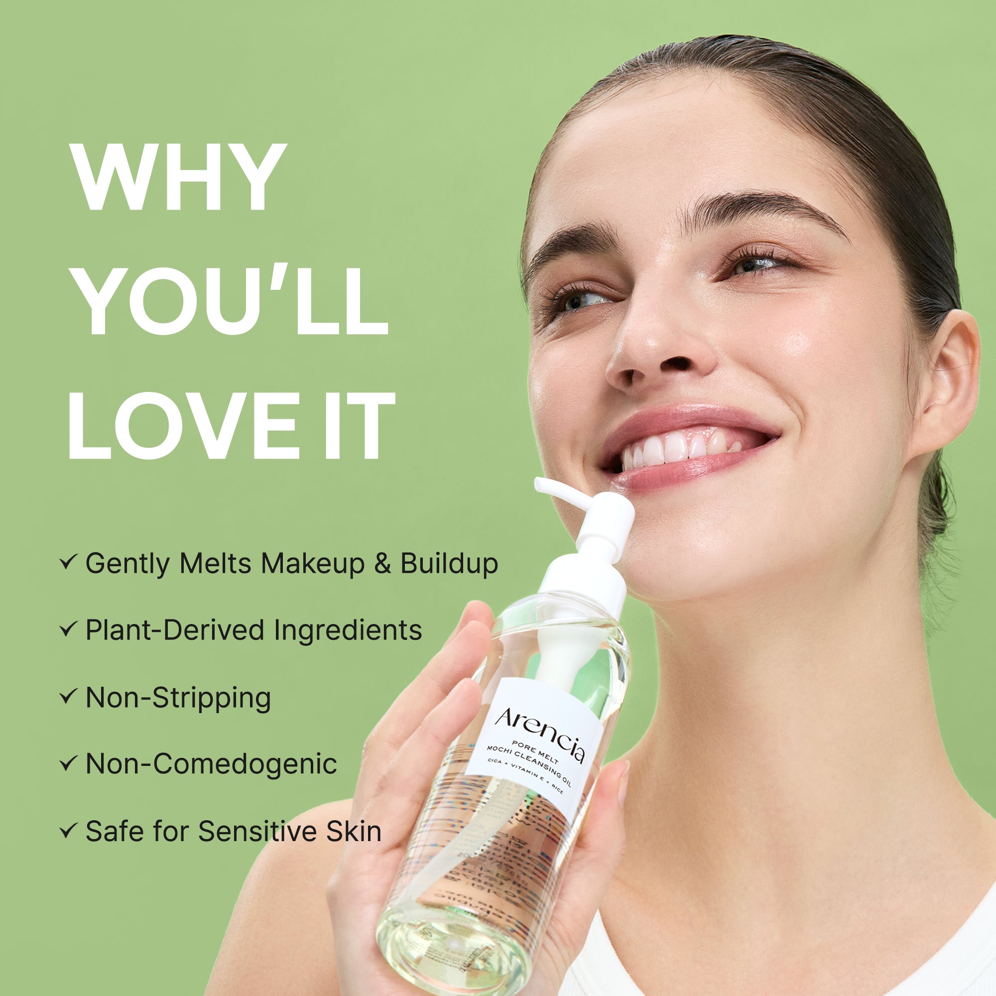Pore Melt Mochi Makeup-Removing Cleansing Oil, Non-Comedogenic