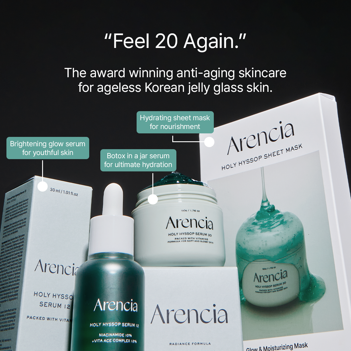 Anti-Aging Essentials: Arencia Hyssop Collection