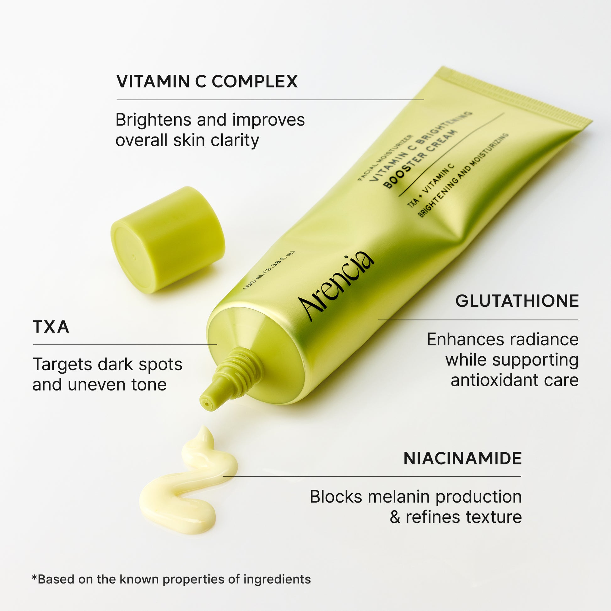 Vitamin C Brightening Booster Cream, Glow-Enhancing Moisturizer with V Arencia Vitamin C Brightening Booster Cream, Glow-Enhancing Moisturizer with V Arencia