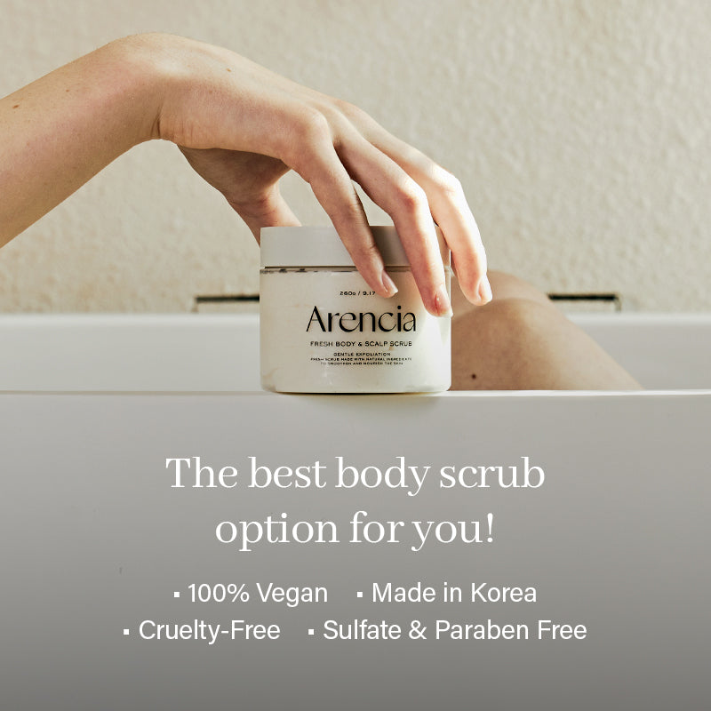 Arencia Fresh Cloud Sea Salt Body & Scalp Scrub (Green)