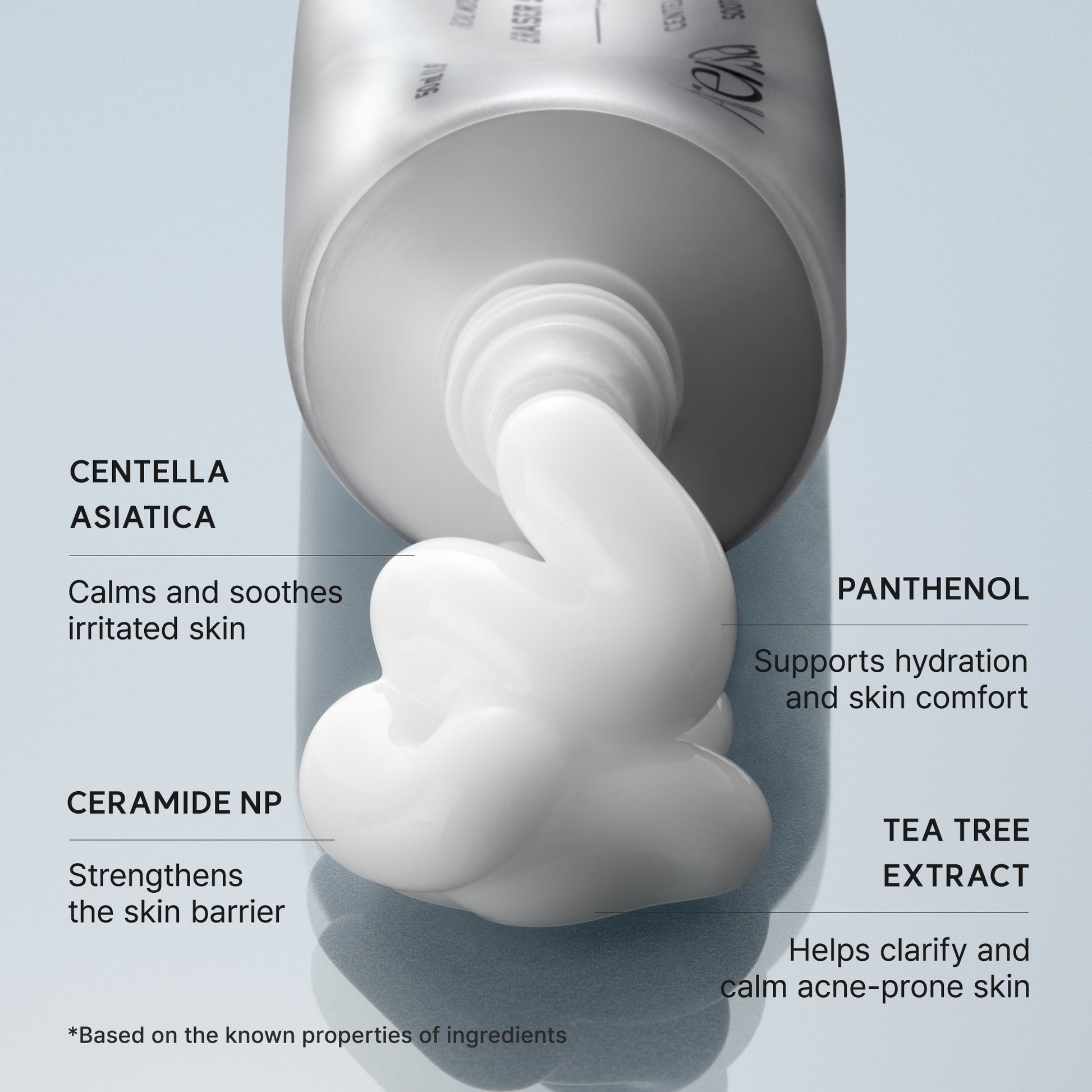 Eraser Soothing Cream, Lightweight Barrier Moisturizer with Centella & Ceramide NP for Hydration & Calm-Looking Skin, 1.69 fl. oz.