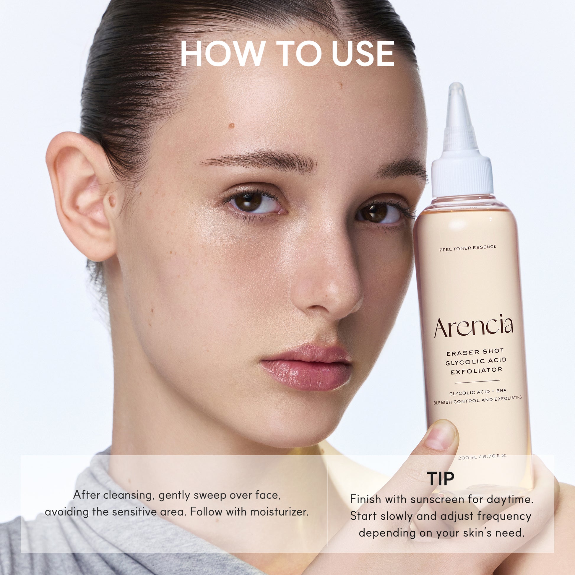 Eraser Shot Glycolic Acid Exfoliator, Clarifying AHA + BHA Toner for Smoother Texture & Clear-Looking Skin, 6.76 fl. oz.