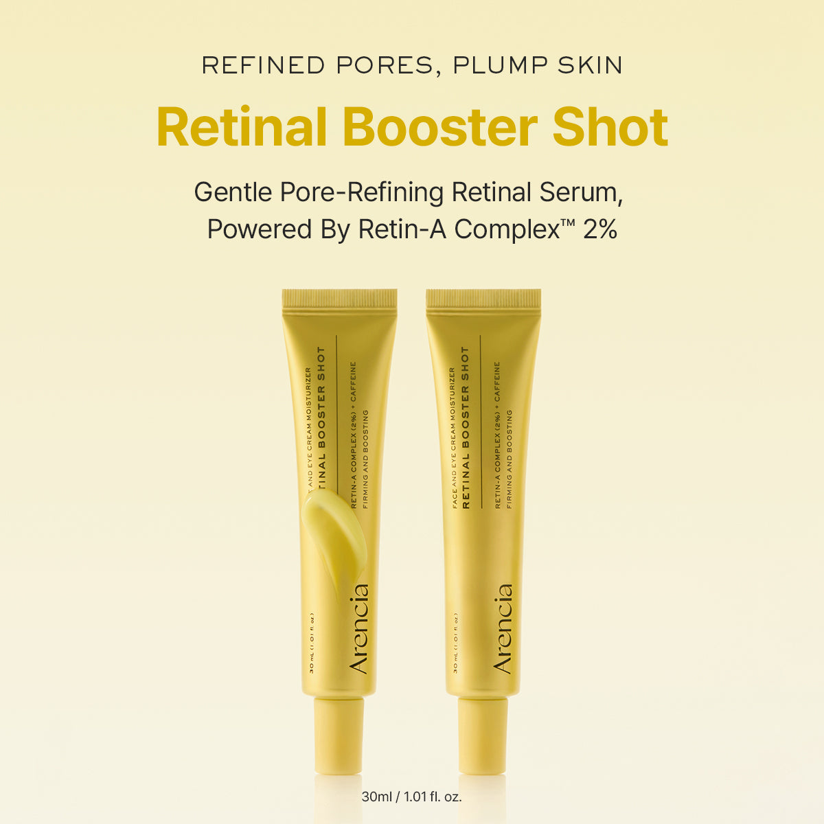 Retinal Booster Shot, Advanced Retinal & Caffeine Formula for Firm, Pore-Refined Skin, 1.01 fl oz