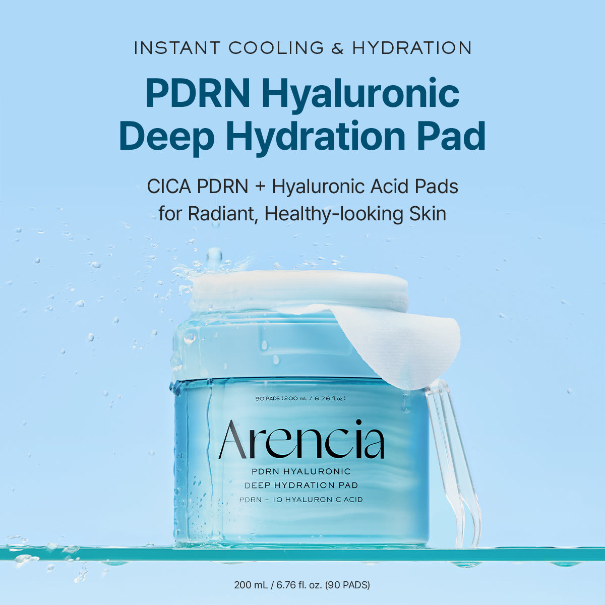 PDRN Hyaluronic Acid Deep Hydration Toner Pads, 6.76 fl. oz (90 Pads)