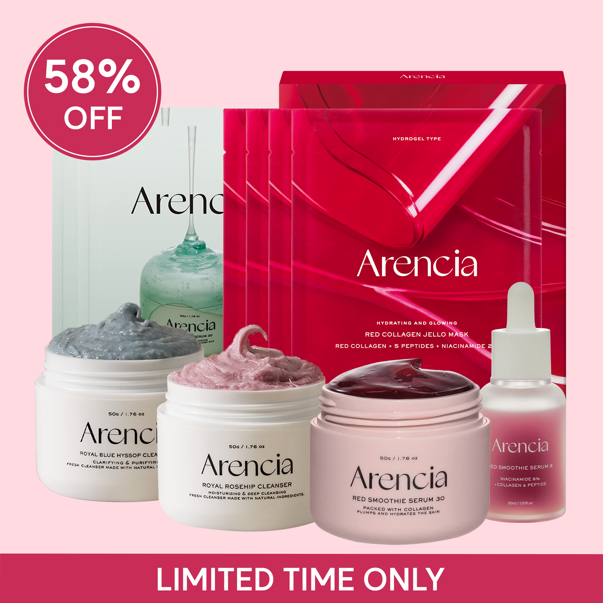 [58% OFF LIMITED OFFER] Red Collagen Glow Skin Reset Bundle