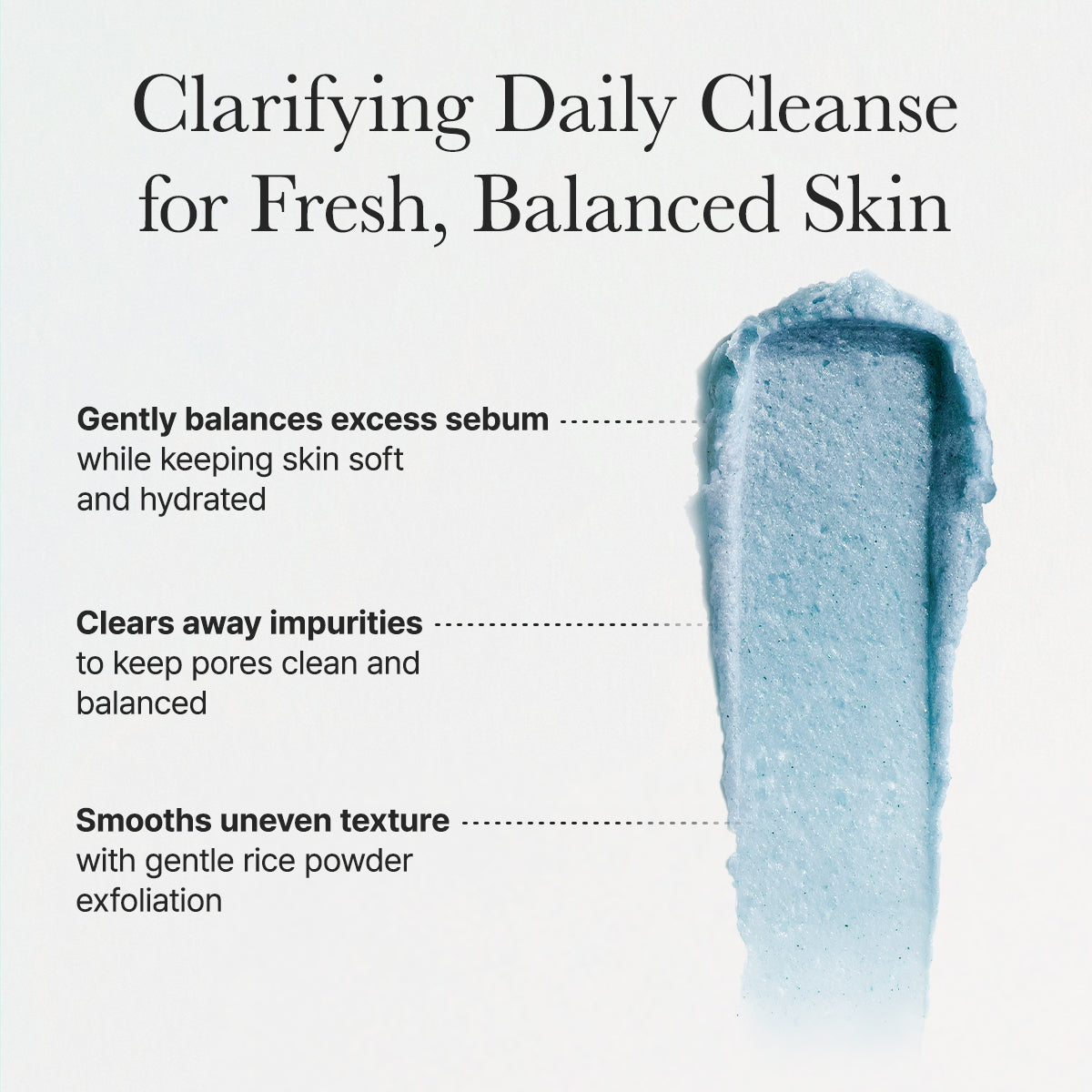 Fresh Blue Hyssop Rice Mochi Cleanser