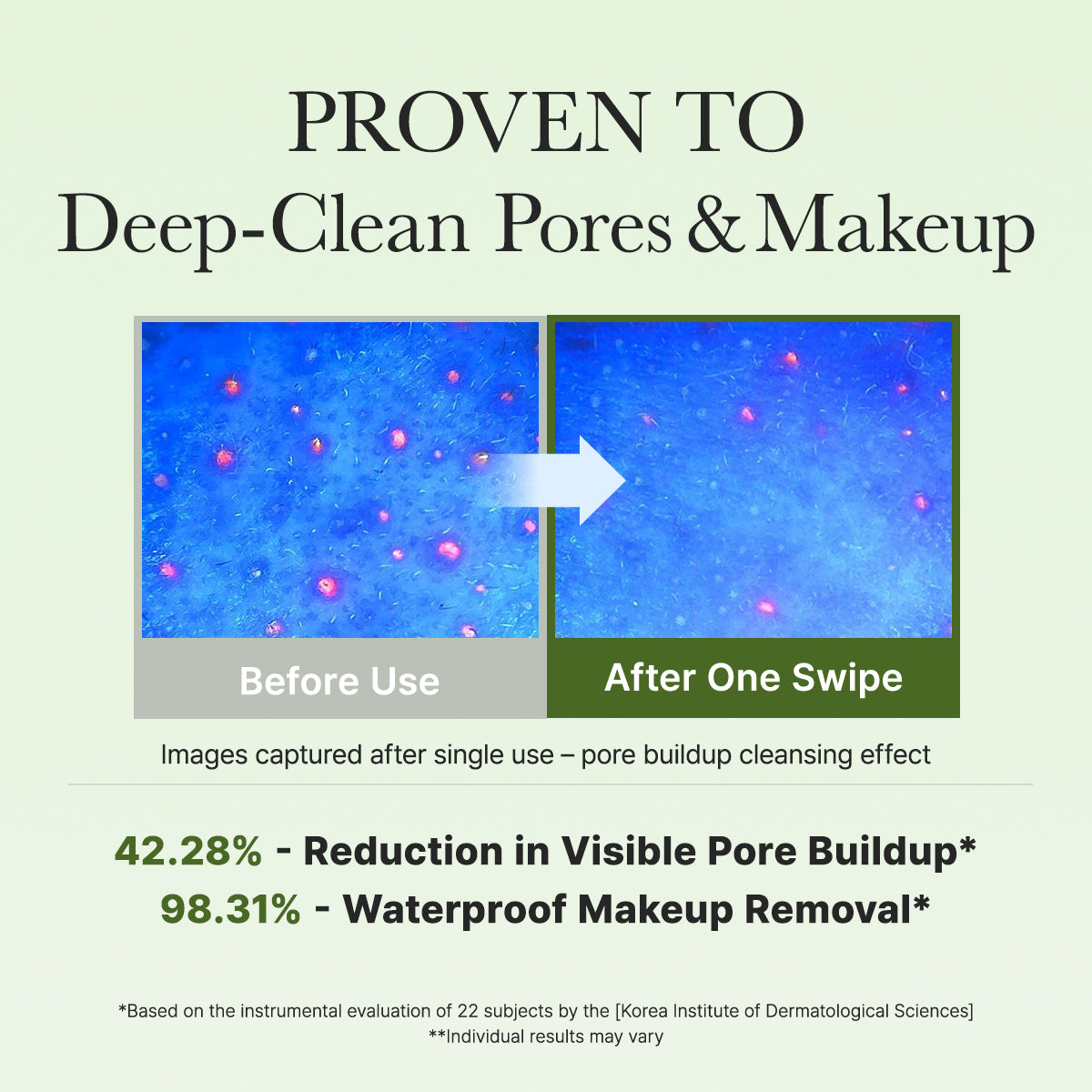 Pore Melt Cleansing Oil Pad, Easy Makeup Removing with Cleansing Wipes with Green Tea, Rice, Ceramide, 4.73 oz. (50 Pads)