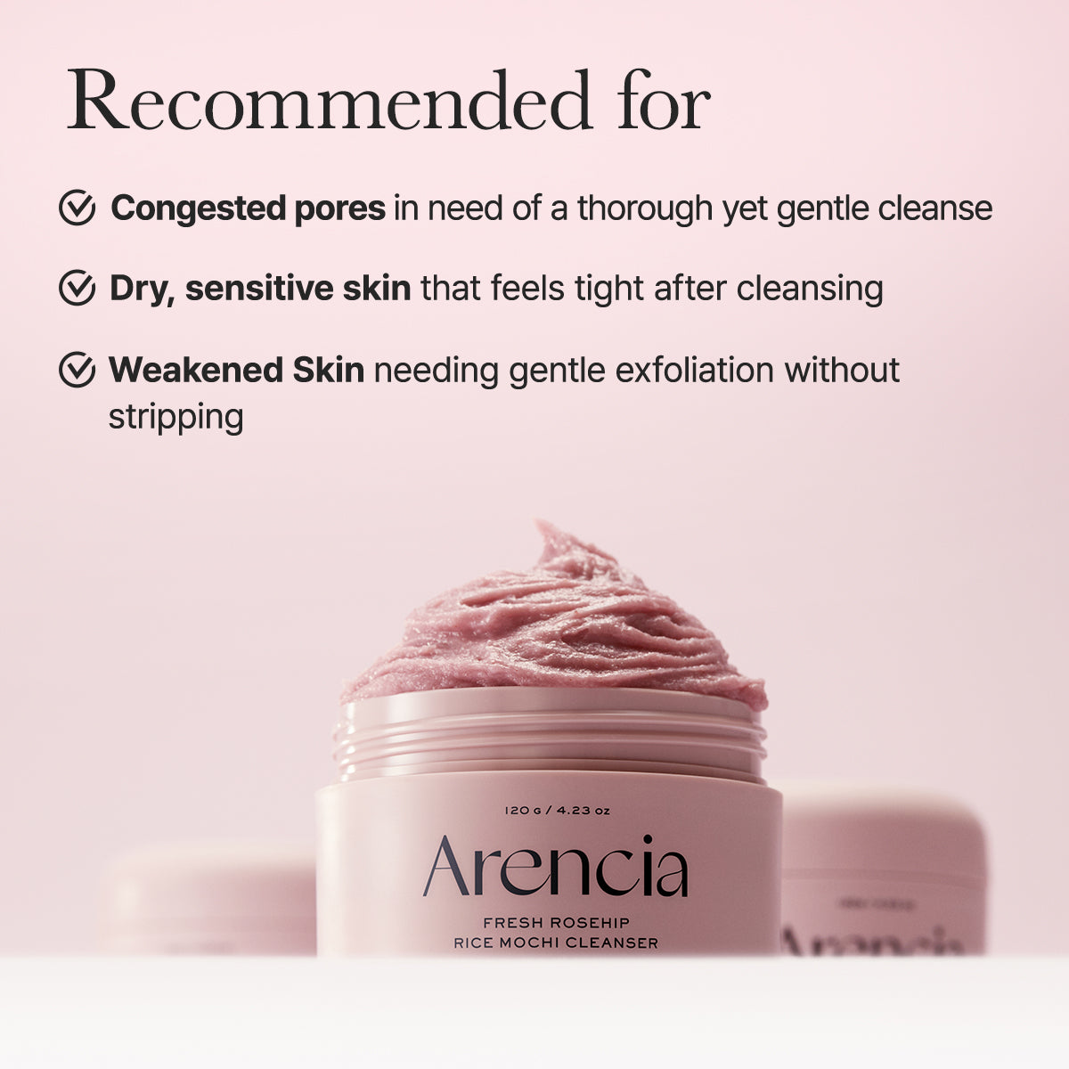 [-10%] Arencia Fresh Rosehip Mochi Cleanser