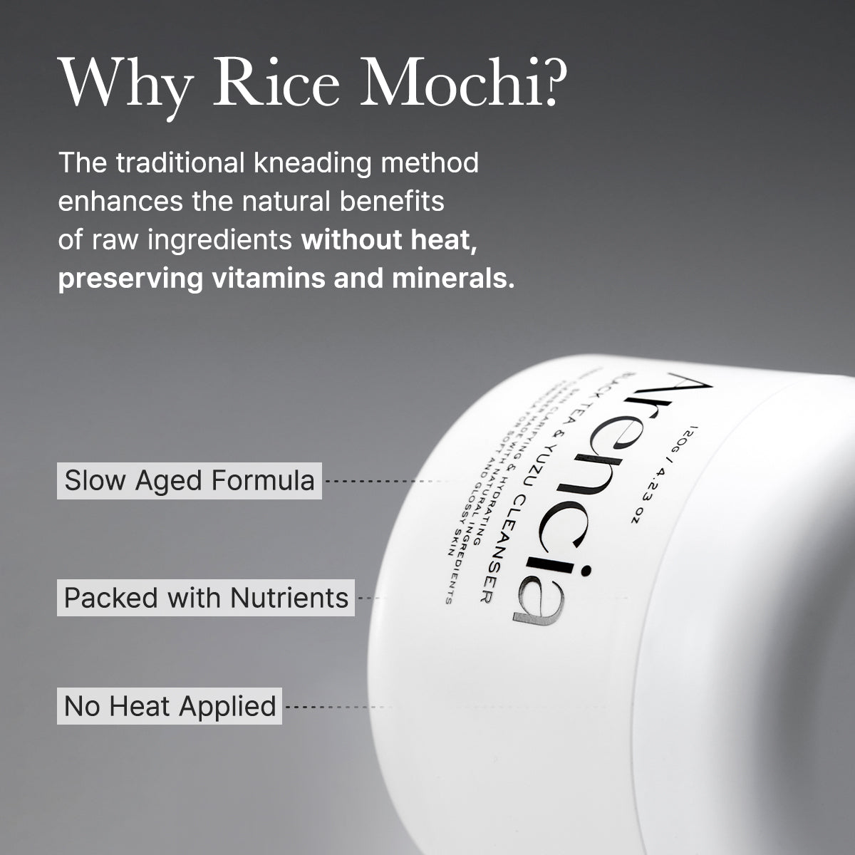 Arencia Black Tea Rice Mochi Cleanser