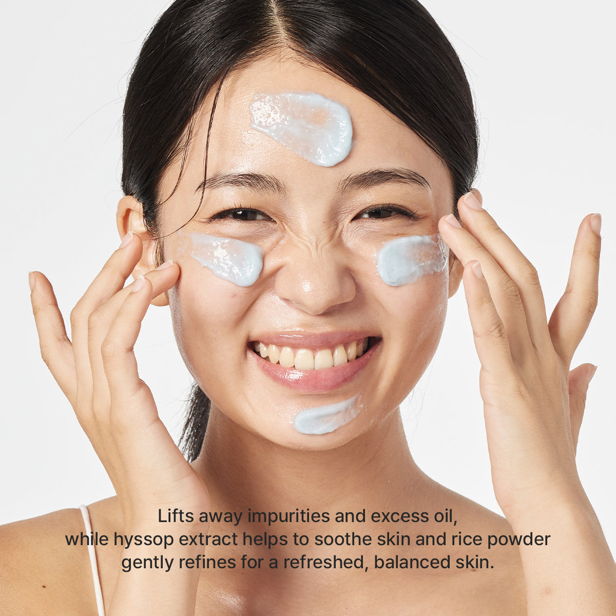 Arencia Blue Hyssop Rice Mochi Cleanser