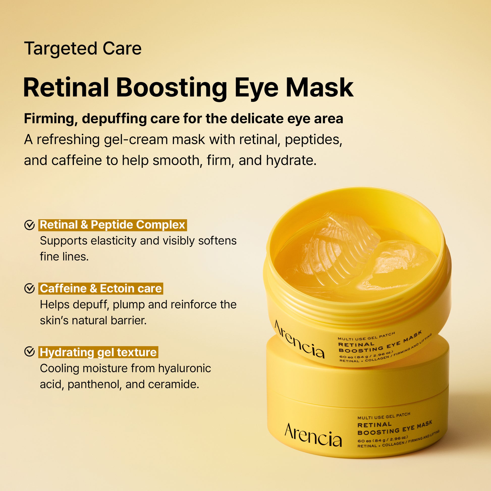 Reverse Aging Boosting Trio, Anti-Aging, Fine Lines Eraser, Vitamin C + Glutathione + Retinal + Caffeine + Peptides for Youthful Skin