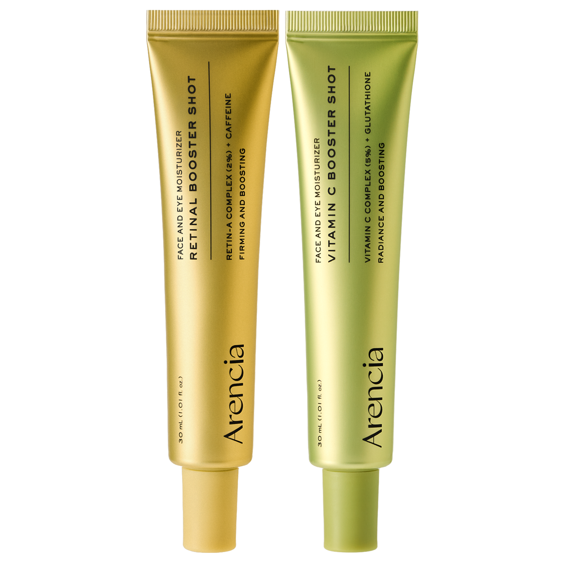 arencia vitamin c booster serum with glutathione Booster Shot Skin Renewal Duo