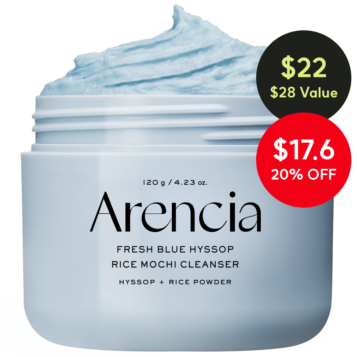 Fresh Blue Hyssop Rice Mochi Cleanser  - Oil Control
