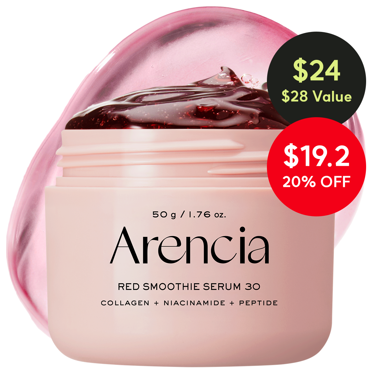 Overnight Red Collagen + Peptide Smoothie Serum 30