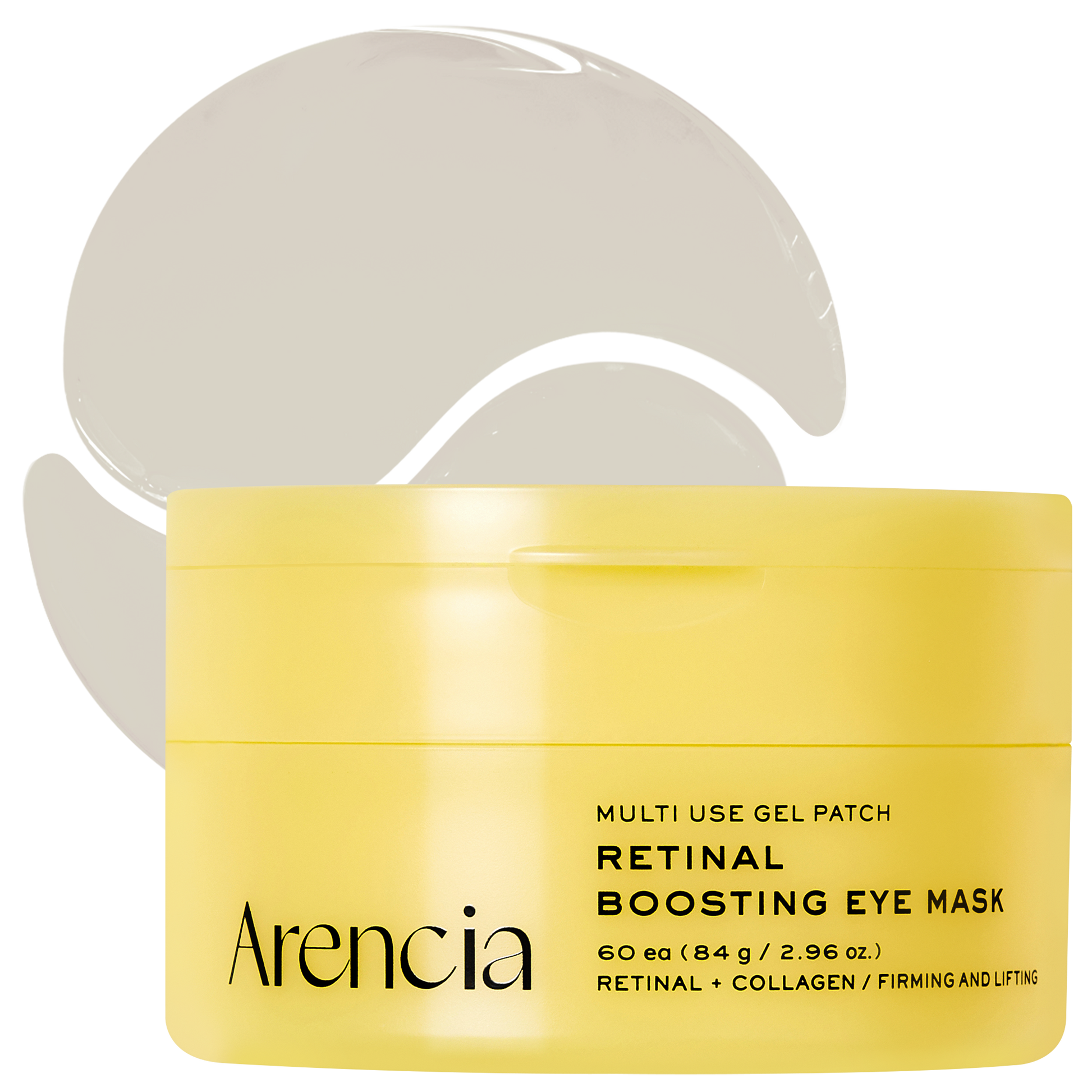 Retinal Boosting Eye Mask Patch – Depuffing Hydrogel Eye Masks with Retinal & Peptides for Under Eye Bags, Fine Lines & Smile Lines | 60 Patches (2.96 oz)