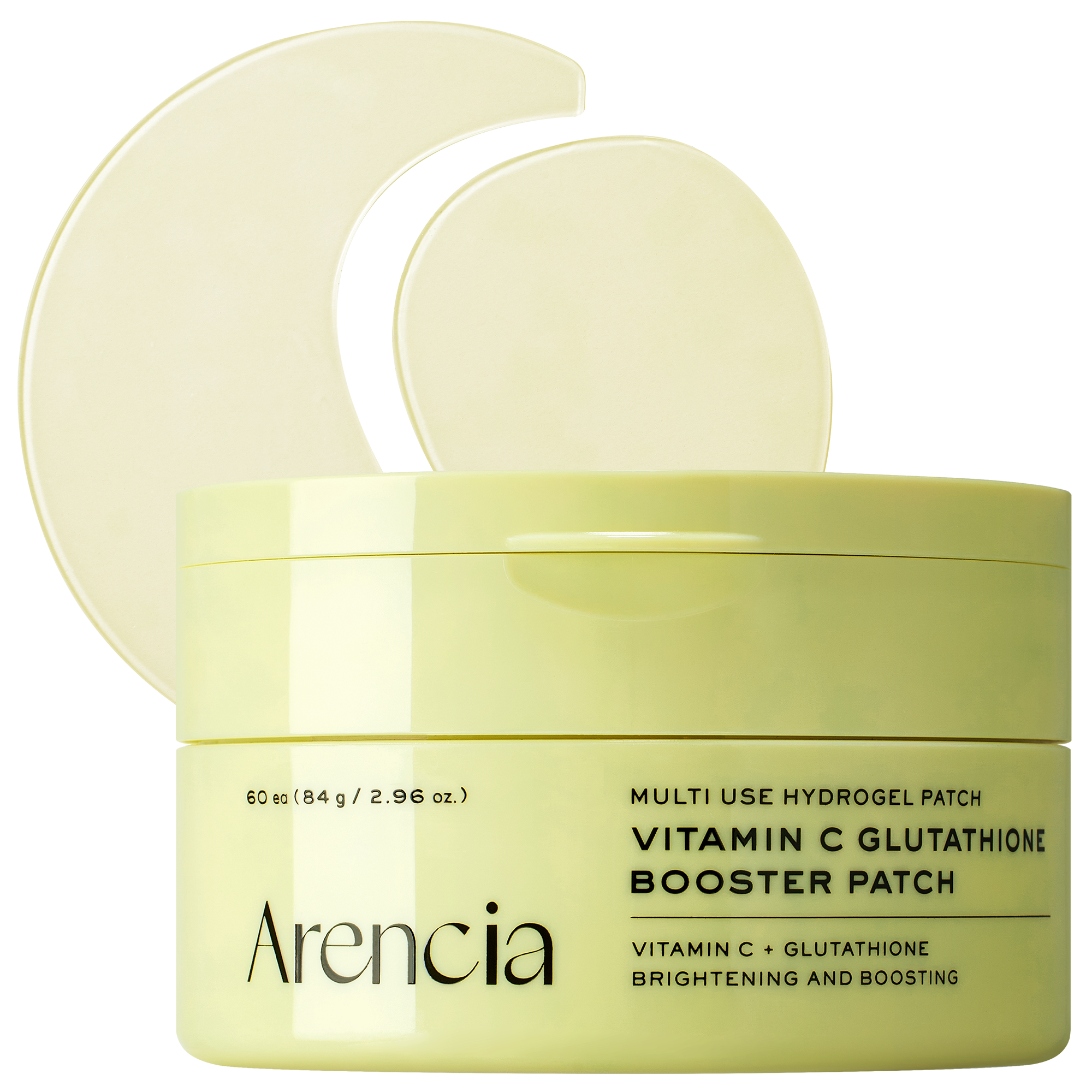 Vitamin C Glutathione Hydrogel Eye Patches for Dark Circles & Puffy Eyes, Brightening Under Eye Treatment with Niacinamide & Hyaluronic Acid, Cooling Eye Mask for Tired Skin, 60 Patches