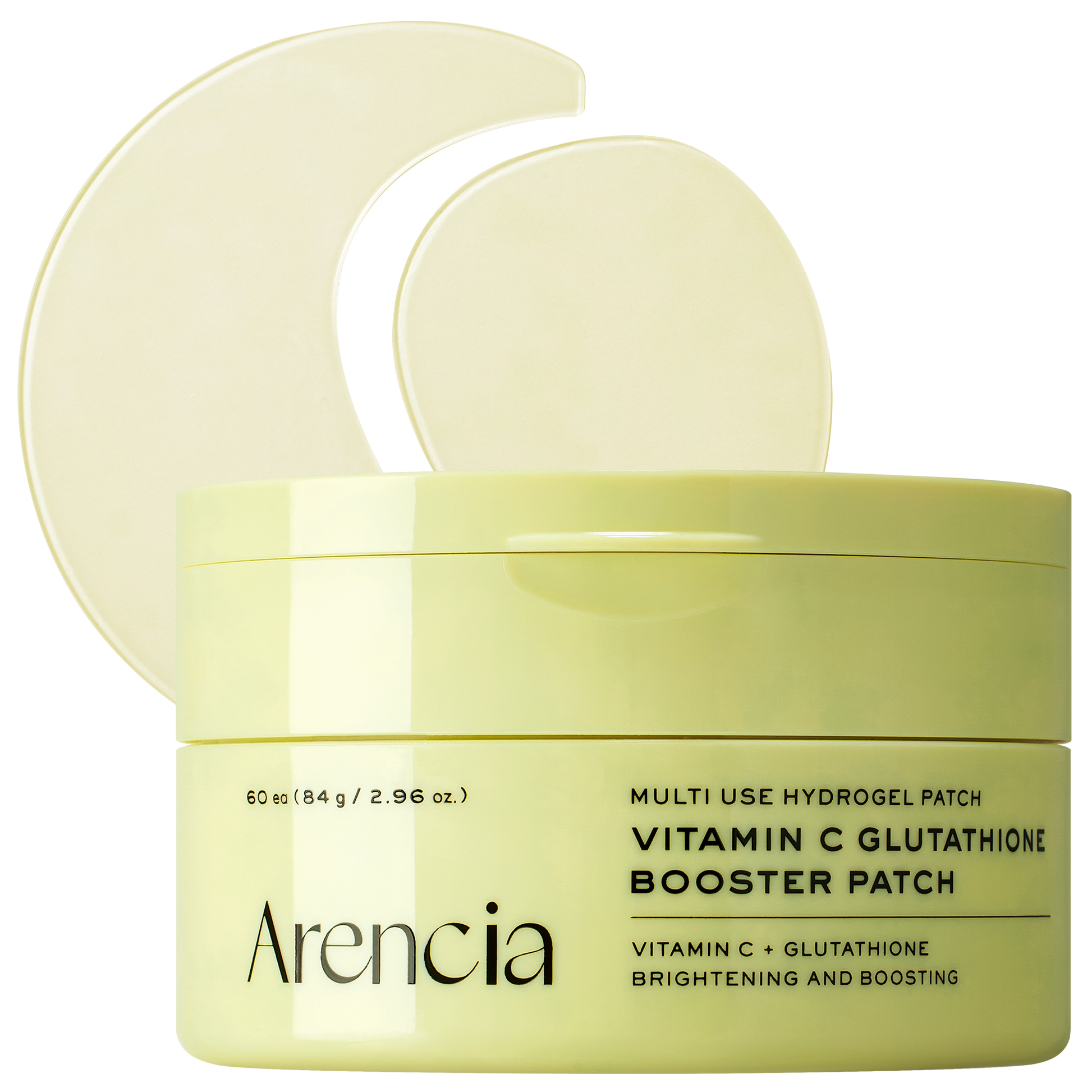Vitamin C Glutathione Hydrogel Eye Patches for Dark Circles & Puffy Eyes, Brightening Under Eye Treatment with Niacinamide & Hyaluronic Acid, Cooling Eye Mask for Tired Skin, 60 Patches