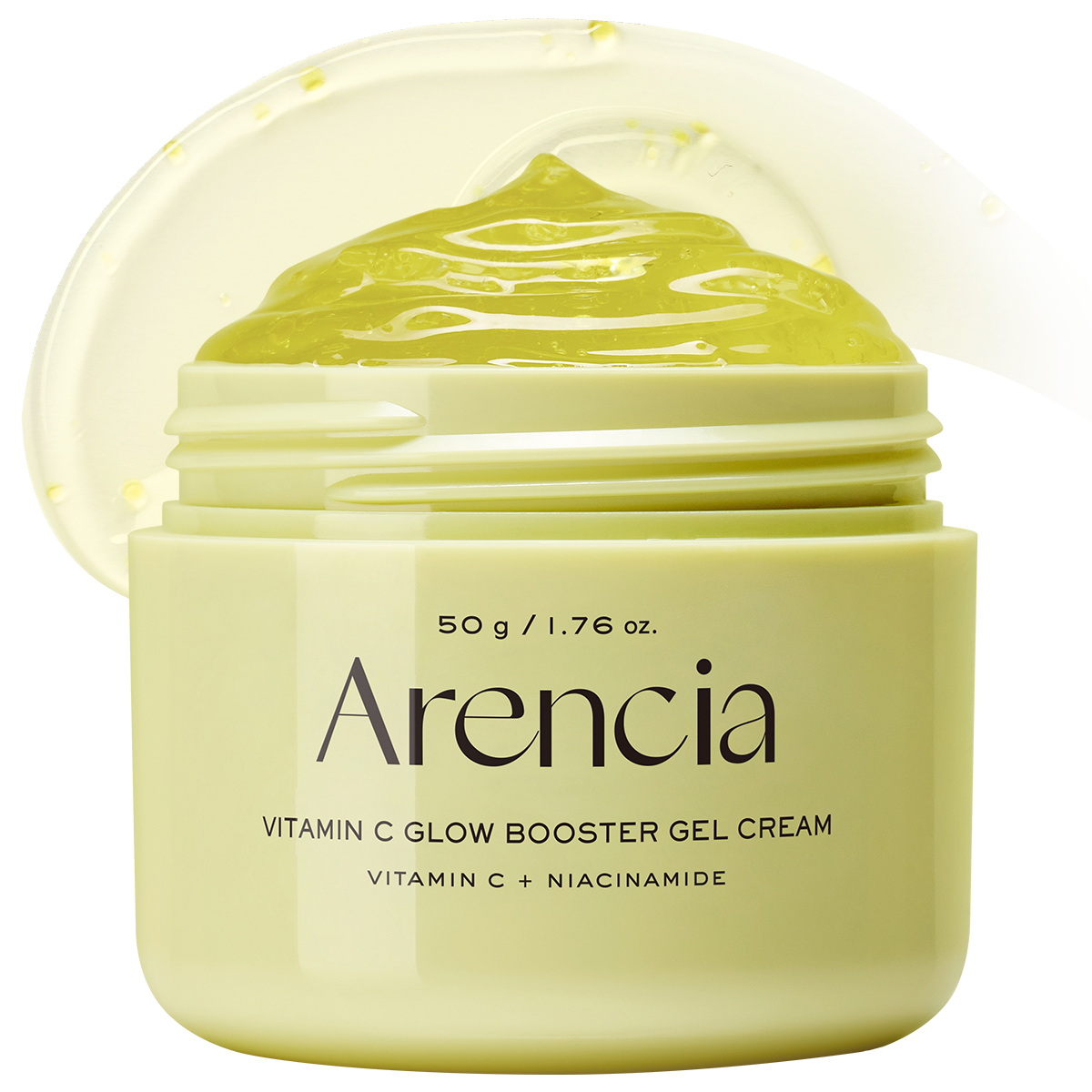 Vitamin C Glow Booster Gel Cream, Lightweight Brightening Gel Moisturizer for Even Tone & Radiant Skin, 1.76 oz