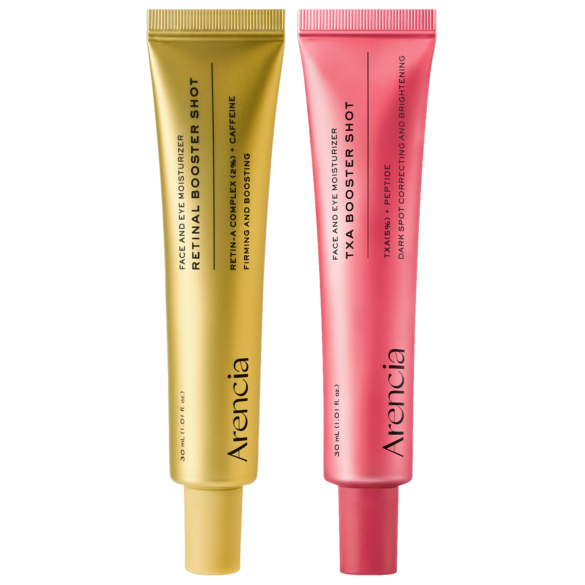 Booster Shot Skin Renewal Duo - Vitamin C & Retinal for Day And Night Brightening, Pore Minimizing, Moisturizing, and Fades Dark Spots | 1.01 fl oz + 1.01 fl oz