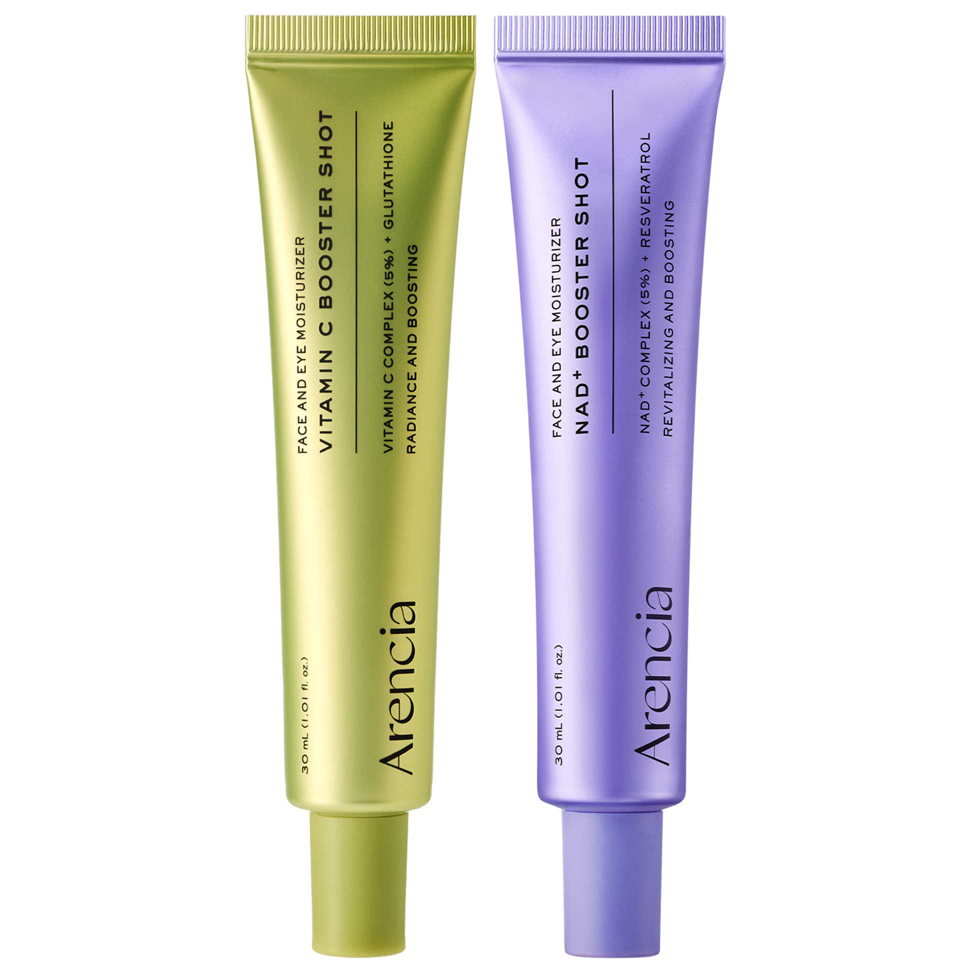 Booster Shot Skin Renewal Duo - Vitamin C & Retinal for Day And Night Arencia Booster Shot Skin Renewal Duo - Vitamin C & Retinal for Day And Night Arencia