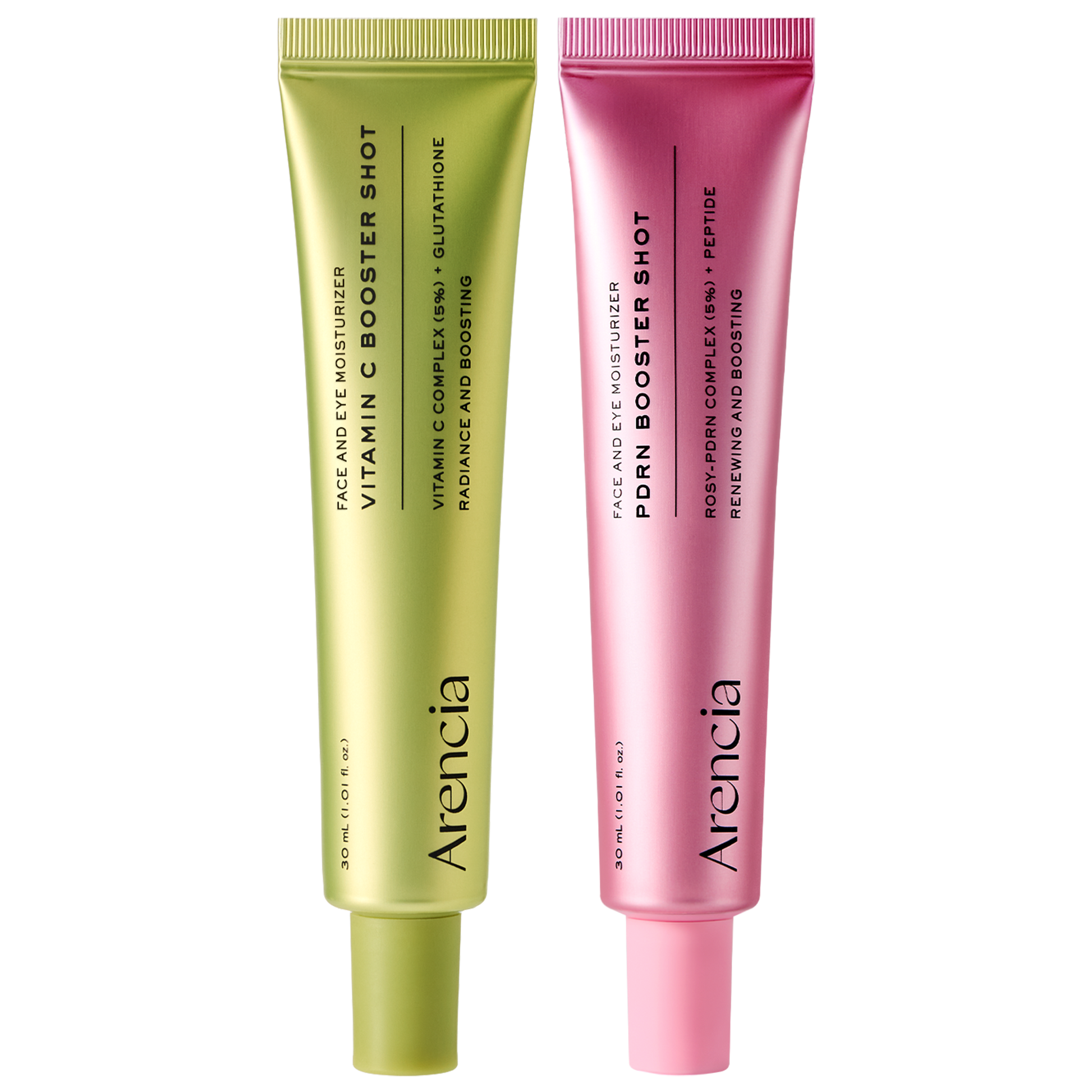 Booster Shot Skin Renewal Duo - Vitamin C & Retinal for Day And Night Brightening, Pore Minimizing, Moisturizing, and Fades Dark Spots | 1.01 fl oz + 1.01 fl oz