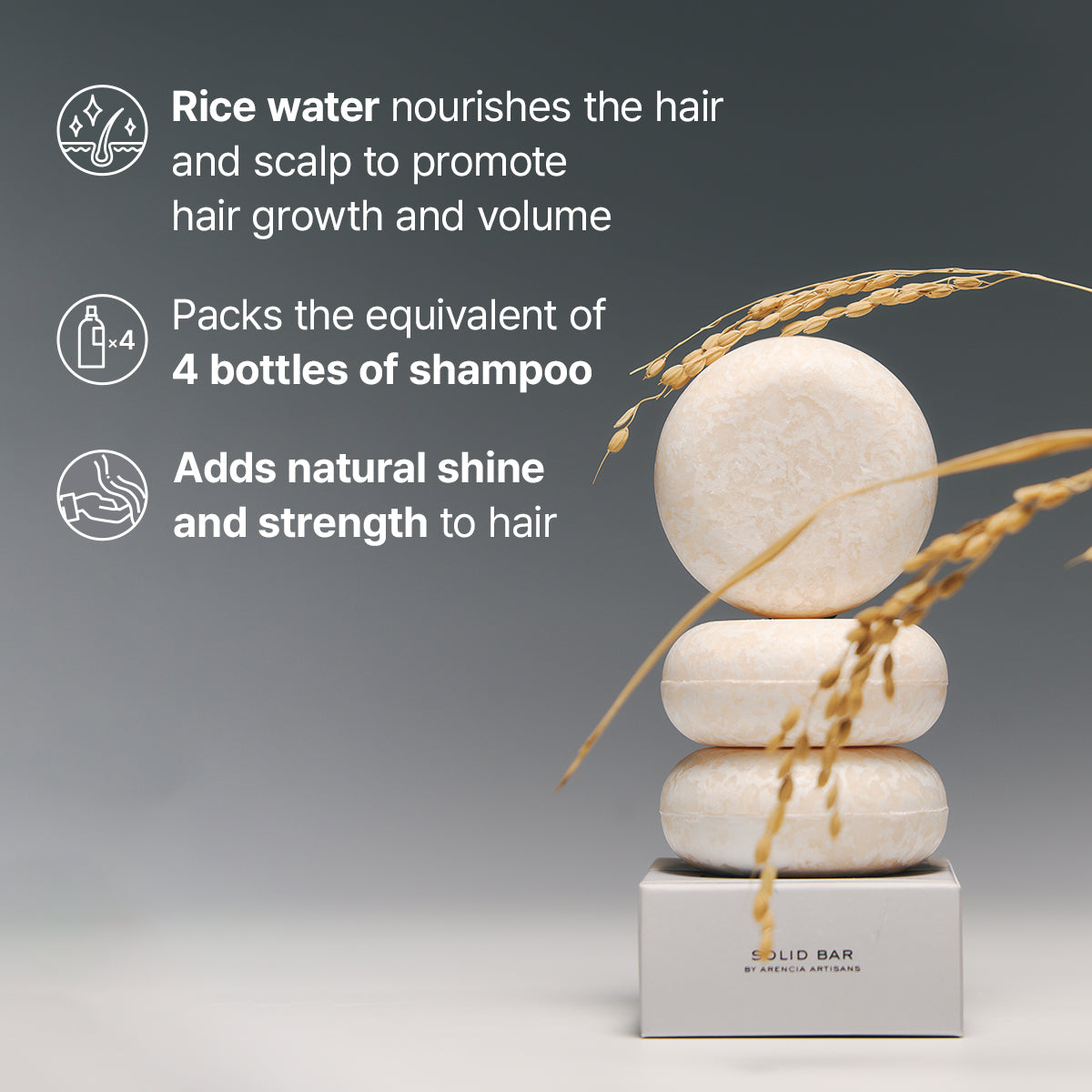 Arencia Rice Water Shampoo Bar