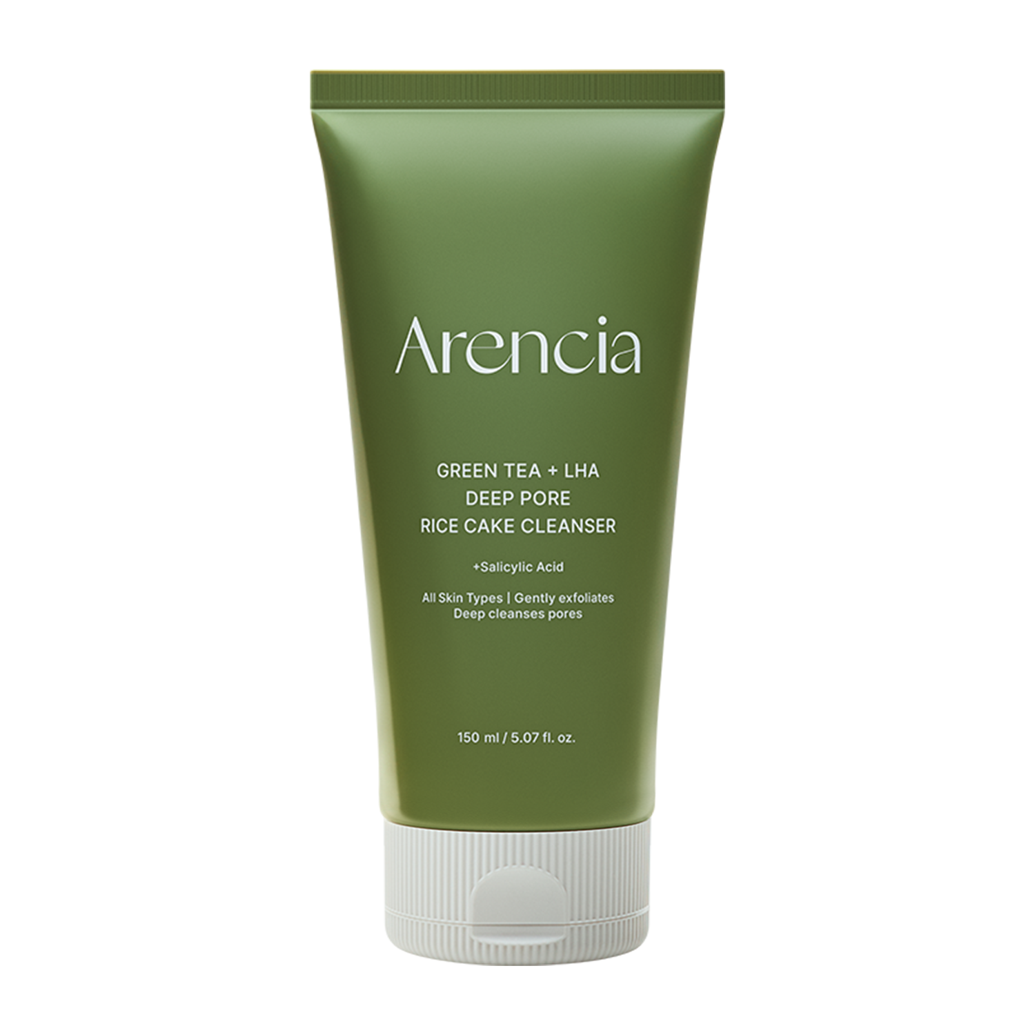 Arencia Green Tea + LHA Deep Pore Rice Cake Cleanser, 5.07 fl oz