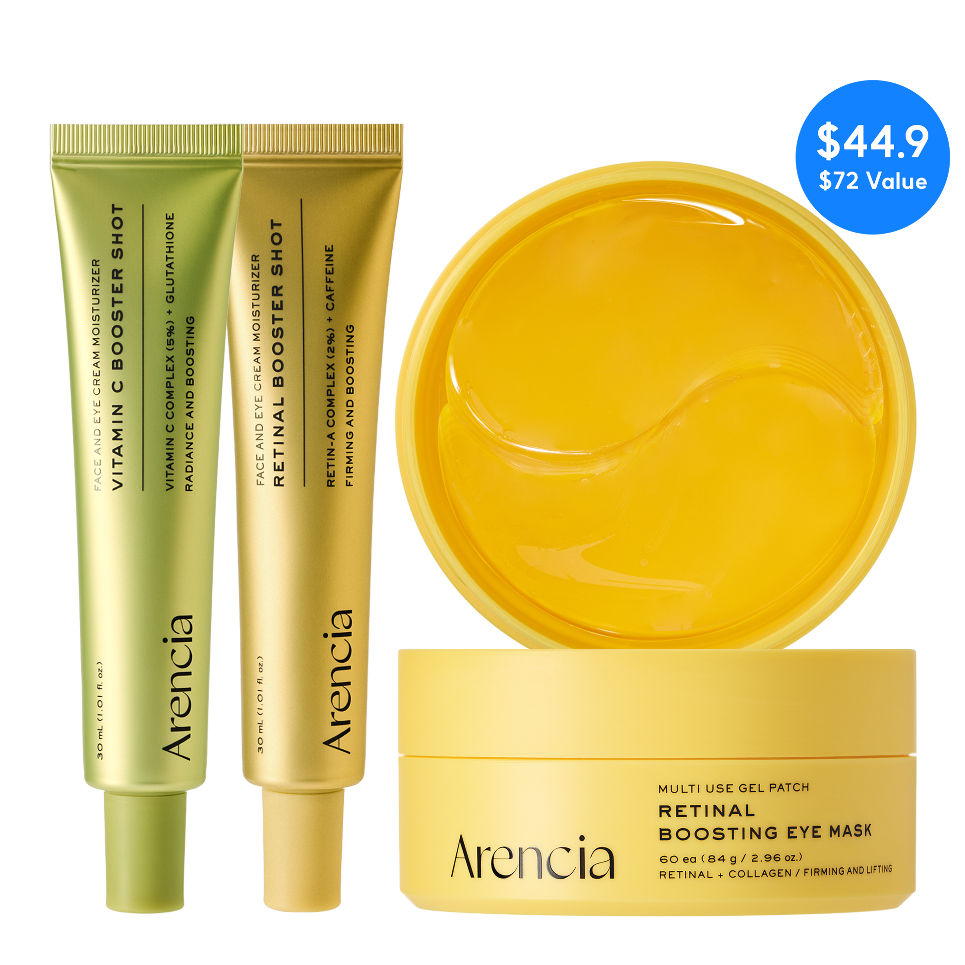Reverse Aging Boosting Trio, Anti-Aging, Fine Lines Eraser, Vitamin C – Arencia