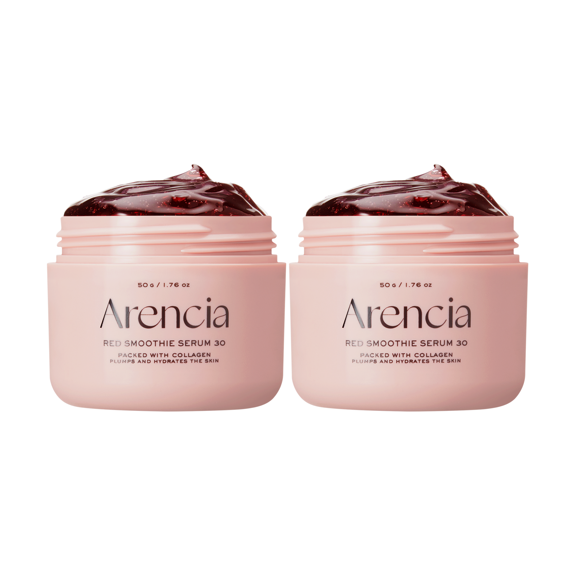 Arencia Overnight Red Smoothie Face Mask Serum, Glowing & Soothing with 30% red collagen, Niacinamide, Peptide, Vitamin E