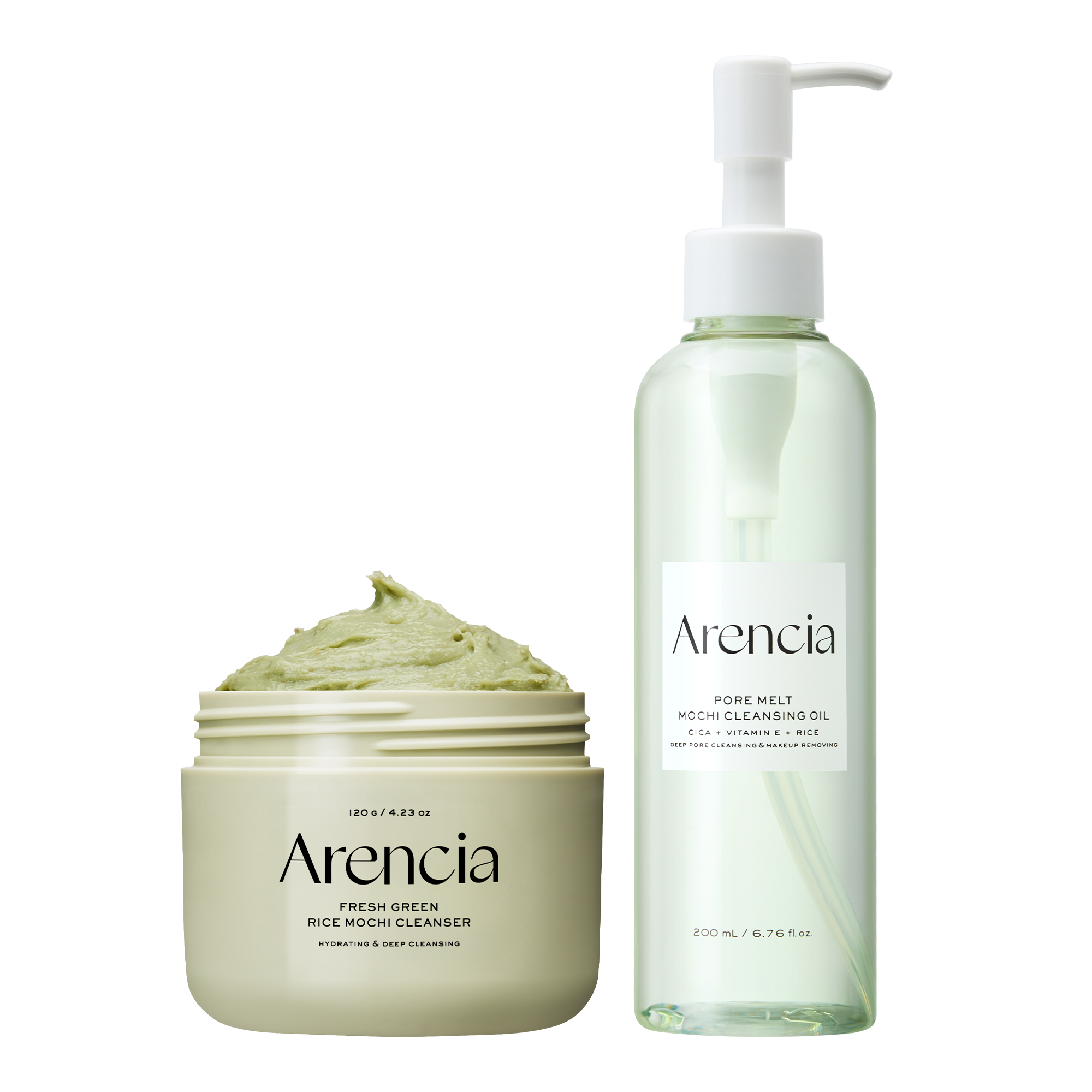 Pore Melt Double Cleansing Duo - Gentle Cleansing Oil & Fresh Green Rice Mochi Cleanser