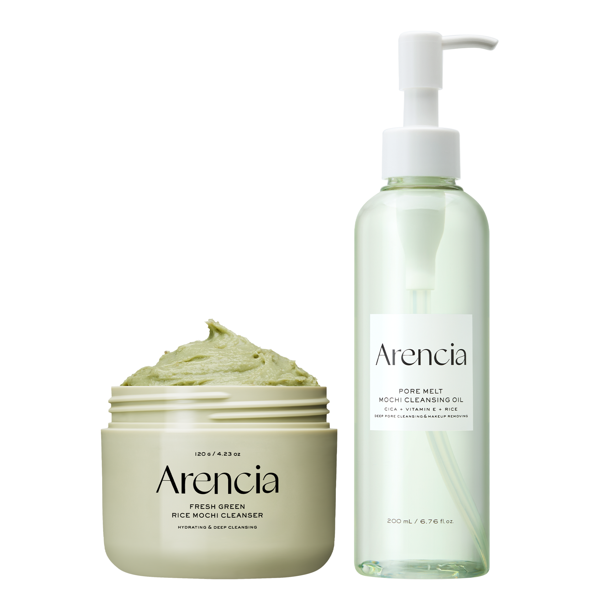 Pore Melt Double Cleansing Duo - Gentle Cleansing Oil & Fresh Green Rice Mochi Cleanser