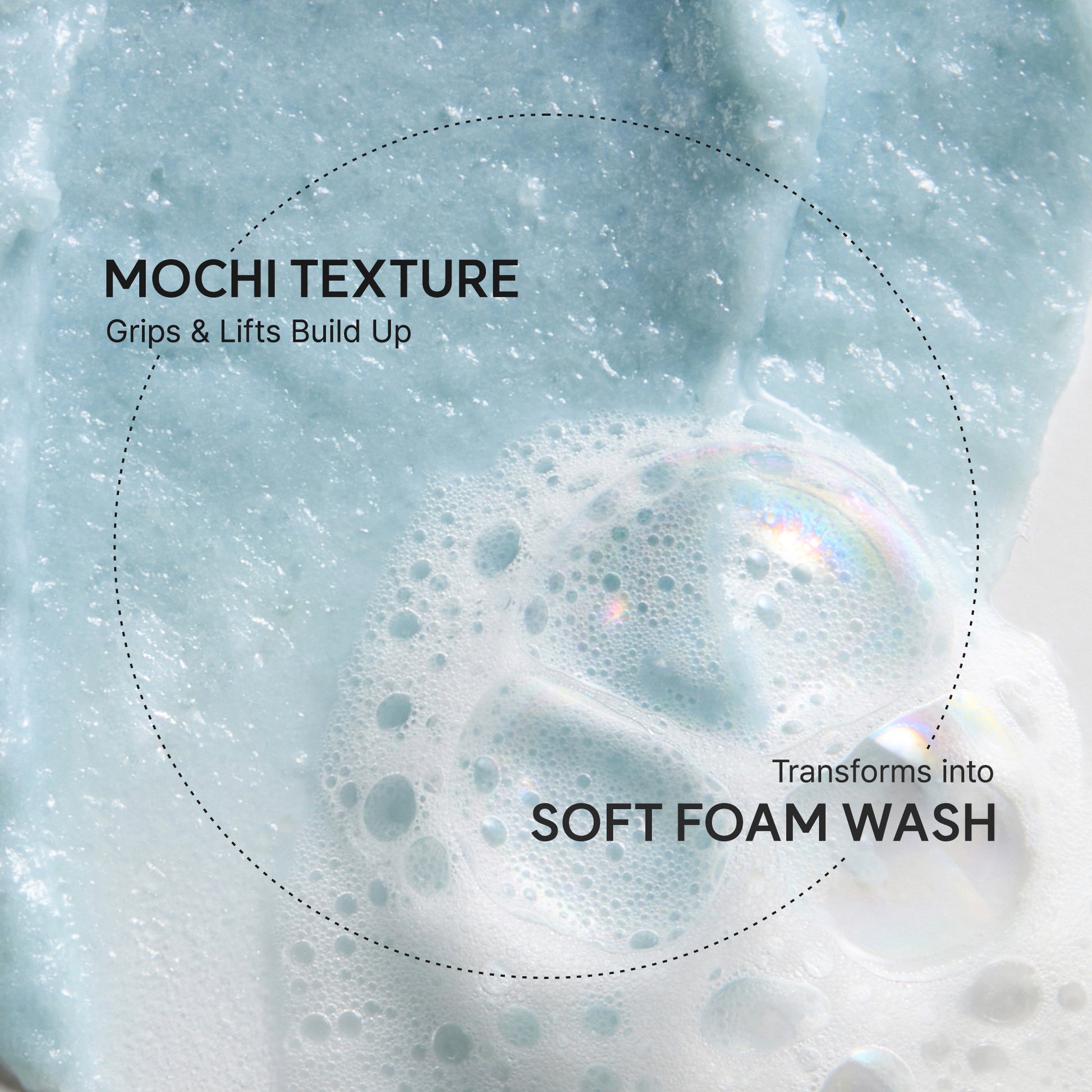 Arencia Blue Hyssop Rice Mochi Cleanser