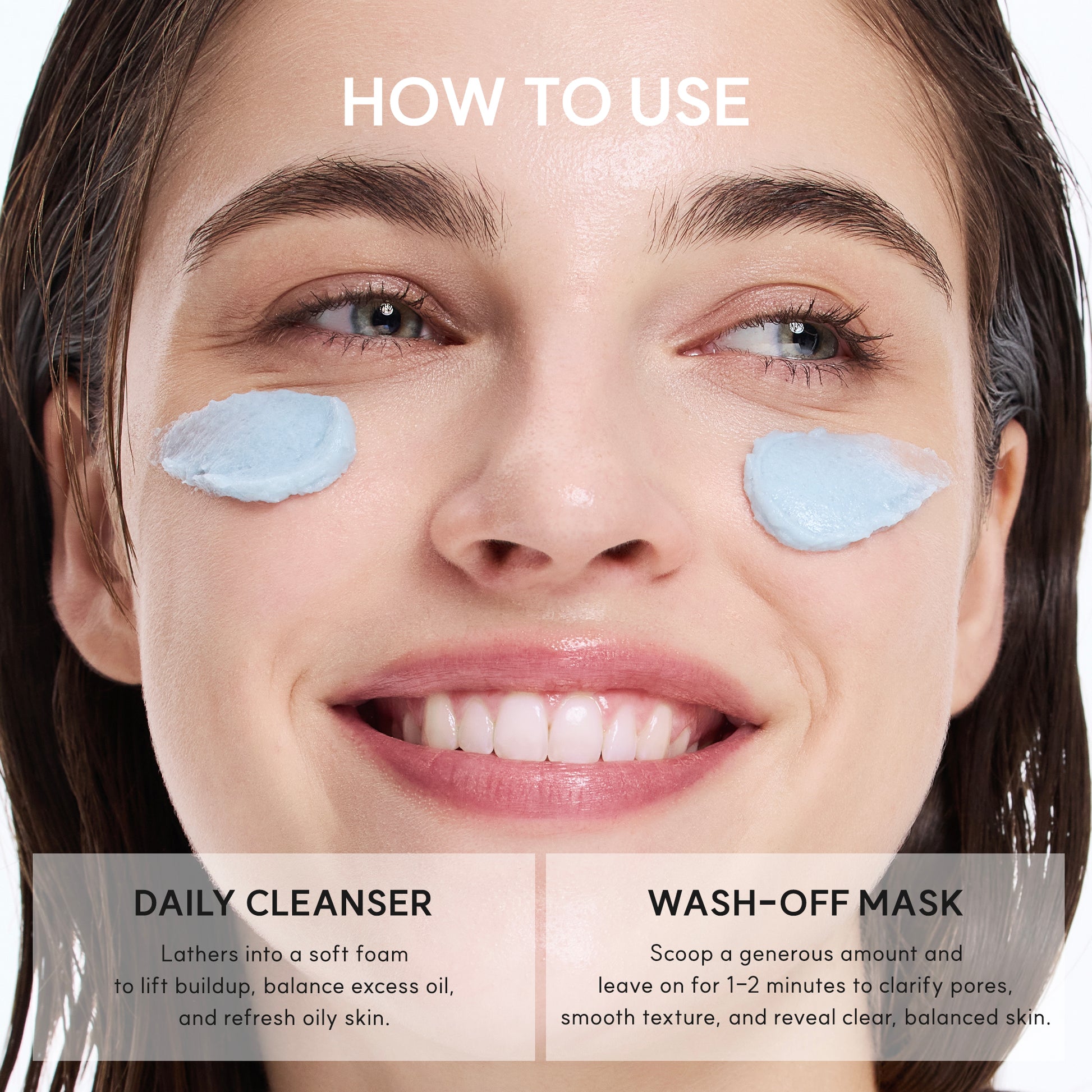 Arencia Blue Hyssop Rice Mochi Cleanser