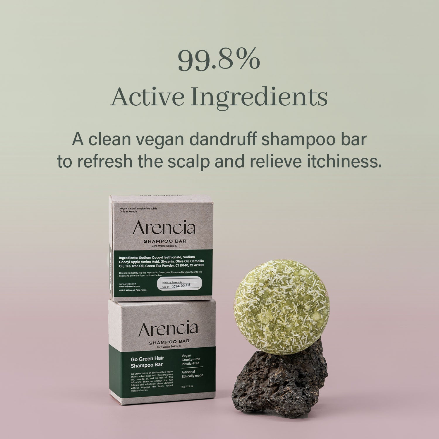 Arencia Go Green Hair Shampoo Bar